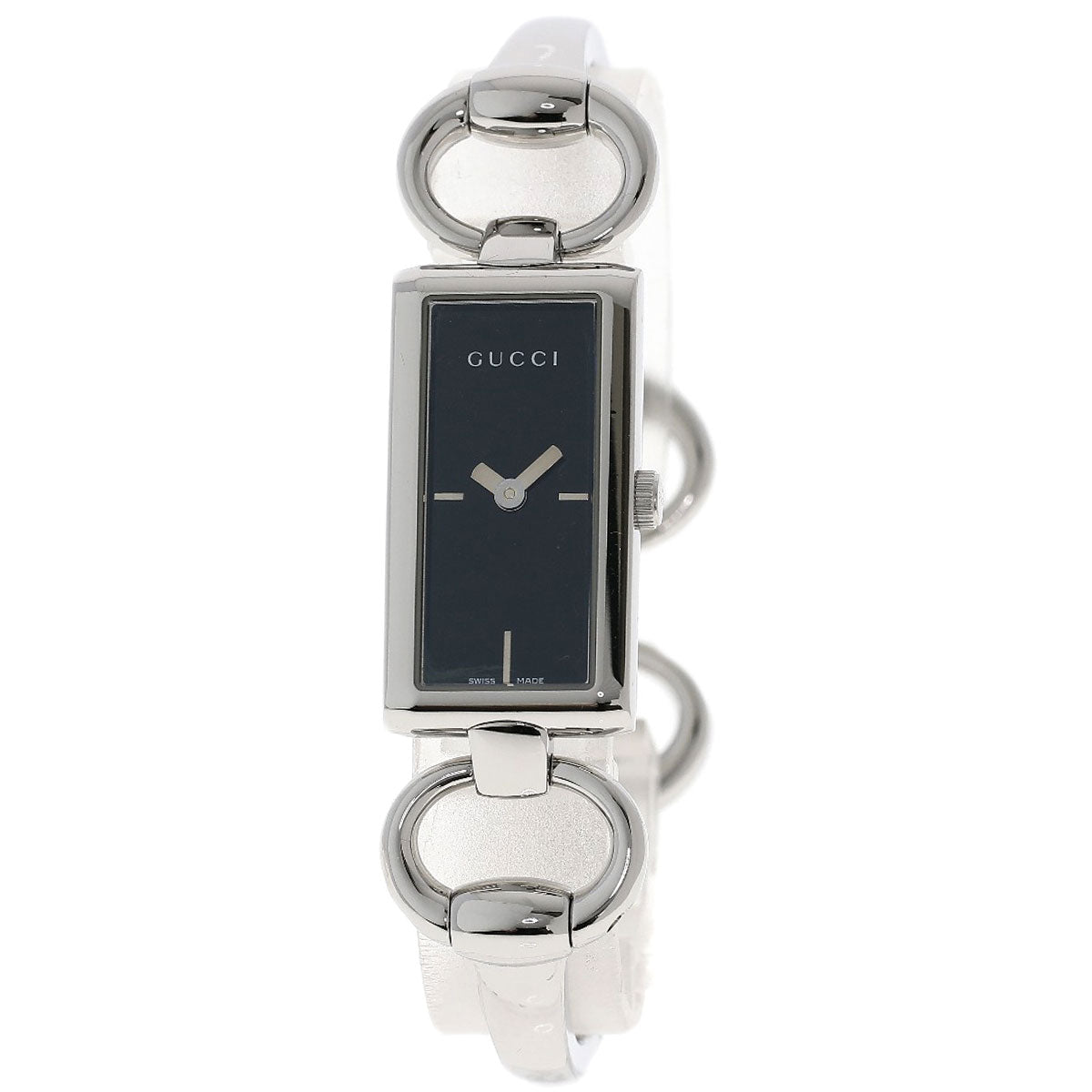 GUCCI グッチ YA119 スクエアフェイス 腕時計 SS レディース 中古