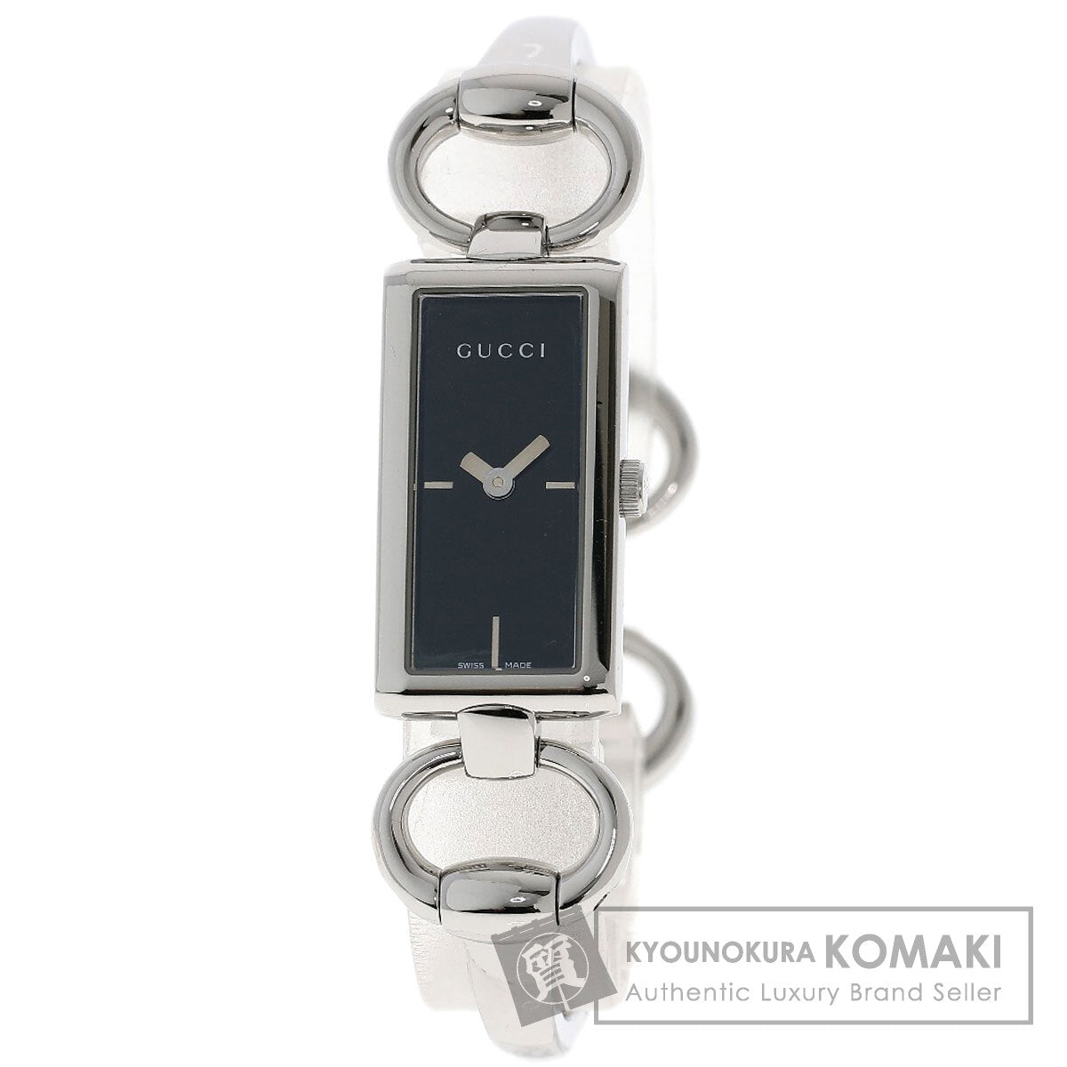 GUCCI グッチ YA119 スクエアフェイス 腕時計 SS レディース 中古