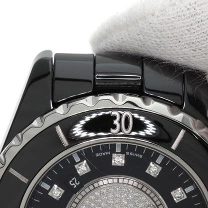 CHANEL シャネル H2122 J12 33mm センター ダイヤモンド 腕時計 セラミック レディース 中古