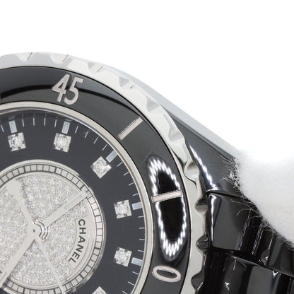 CHANEL シャネル H2122 J12 33mm センター ダイヤモンド 腕時計 セラミック レディース 中古