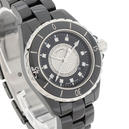 CHANEL シャネル H2122 J12 33mm センター ダイヤモンド 腕時計 セラミック レディース 中古