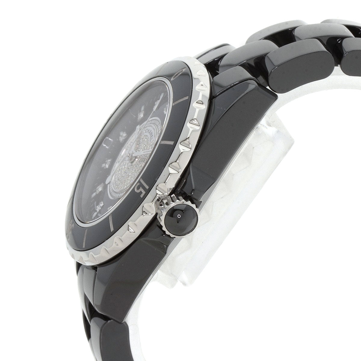 CHANEL シャネル H2122 J12 33mm センター ダイヤモンド 腕時計 セラミック レディース 中古