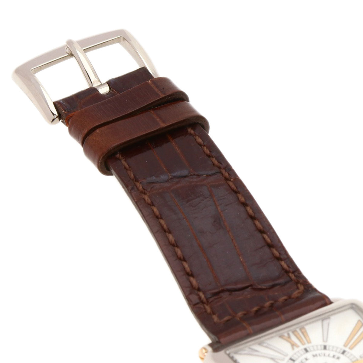 FRANCK MULLER フランクミュラー 60002 S QZ R REL マスタースクエア 100本限定 腕時計 K18WG レディース 中古