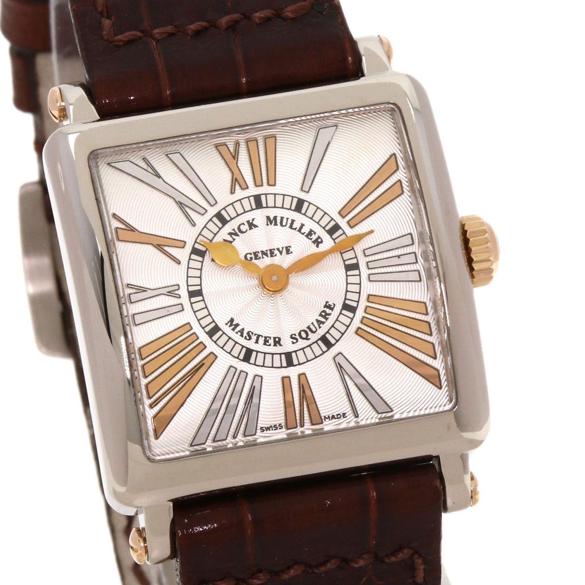 FRANCK MULLER フランクミュラー 60002 S QZ R REL マスタースクエア 100本限定 腕時計 K18WG レディース 中古
