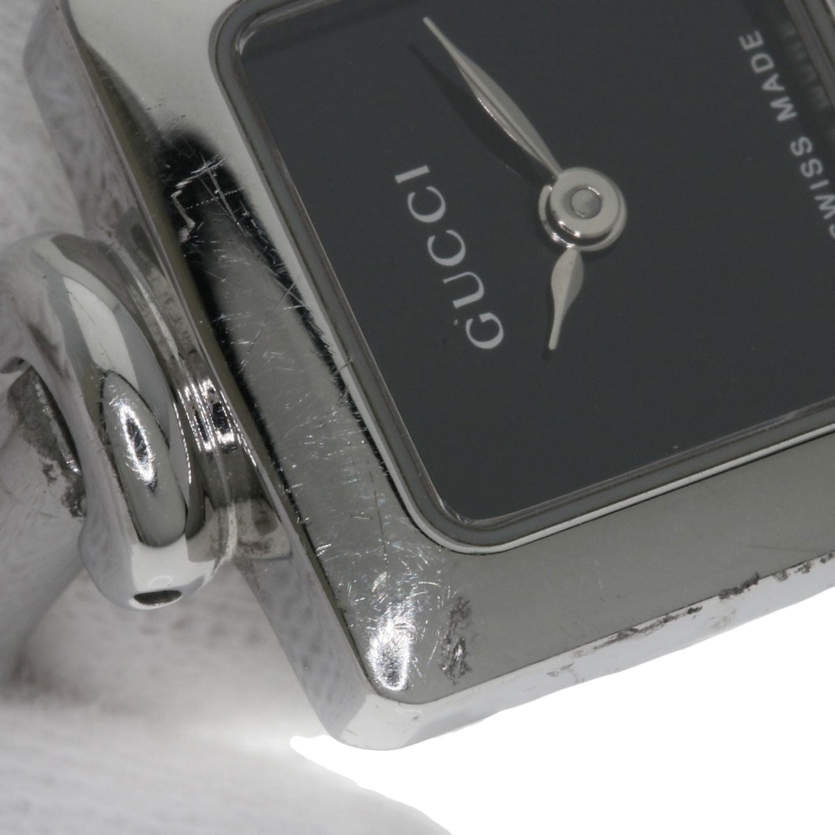GUCCI グッチ 1900L スクエアフェイス 腕時計 SS レディース 中古