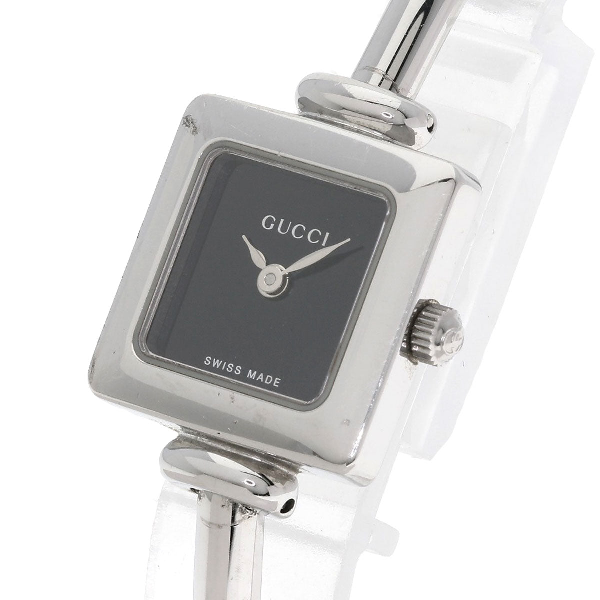 GUCCI グッチ 1900L スクエアフェイス 腕時計 SS レディース 中古