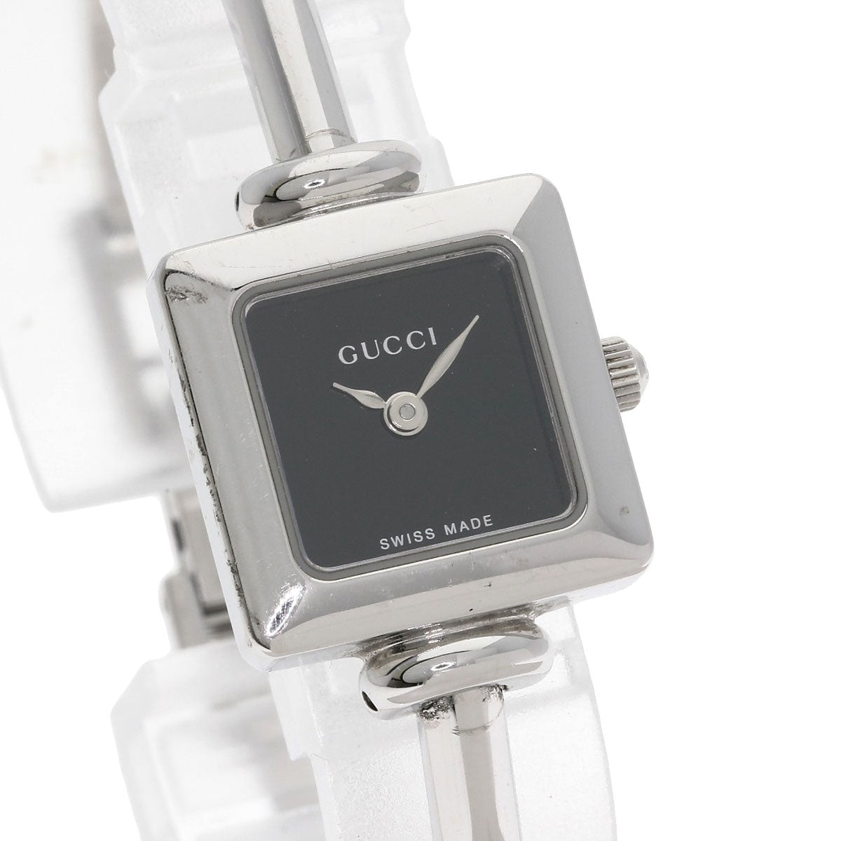 GUCCI グッチ 1900L スクエアフェイス 腕時計 SS レディース 中古