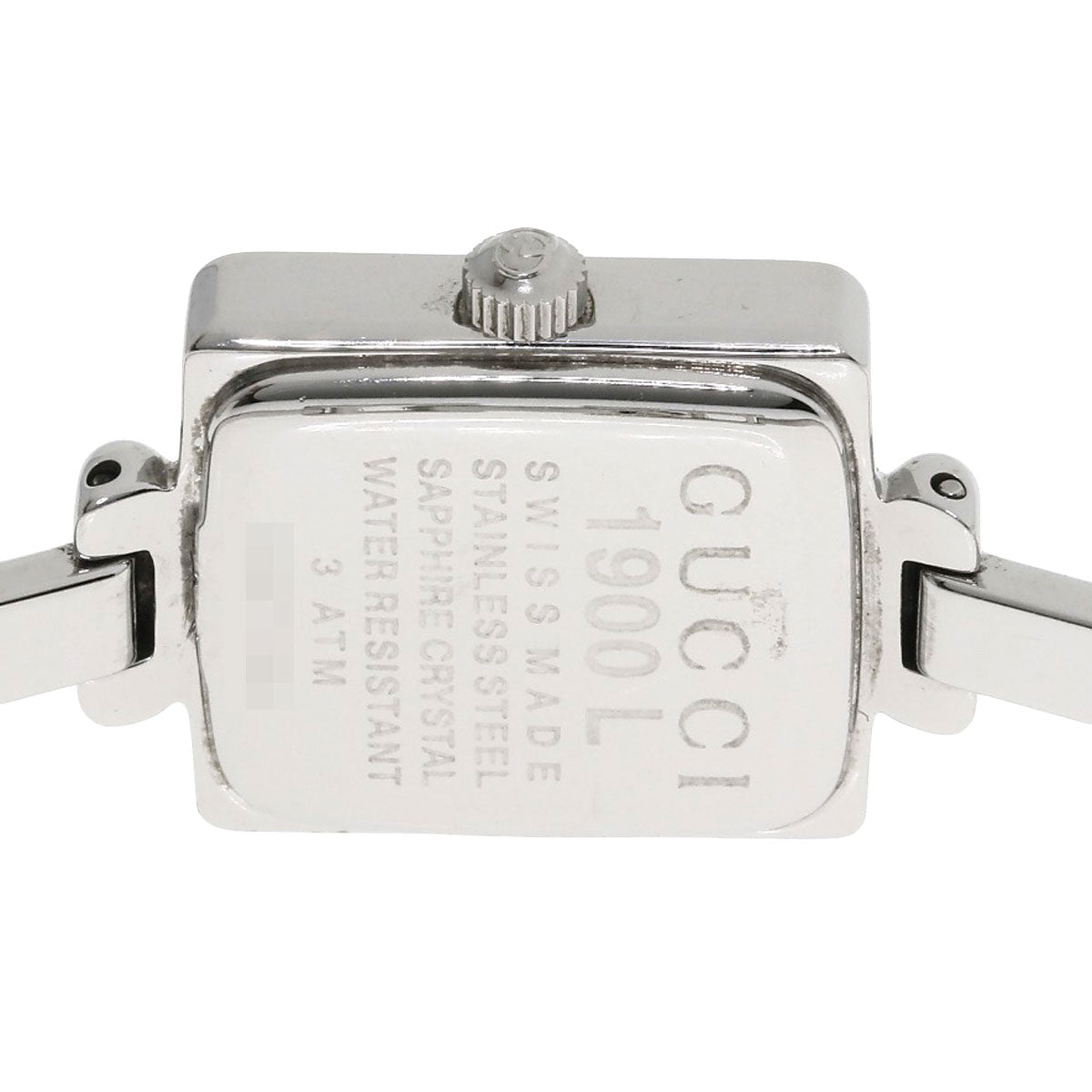 GUCCI グッチ 1900L スクエアフェイス 腕時計 SS レディース 中古