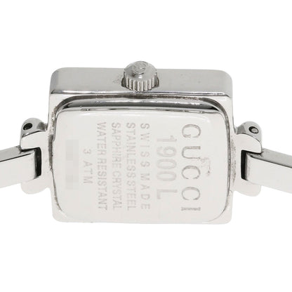 GUCCI グッチ 1900L スクエアフェイス 腕時計 SS レディース 中古