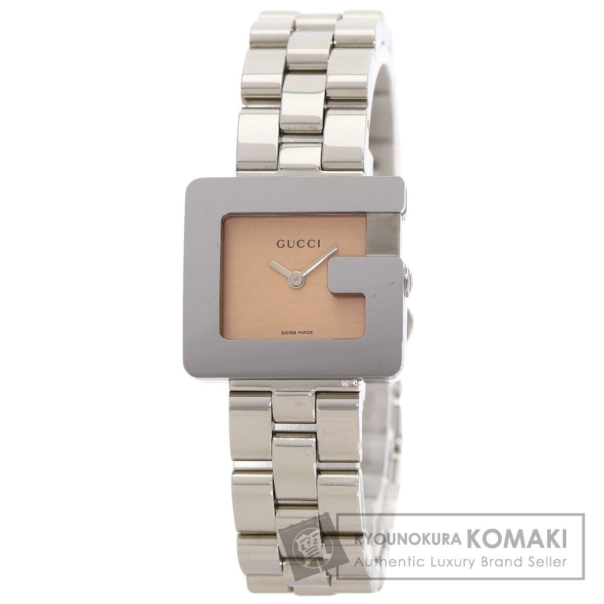 GUCCI グッチ 3600L G スクエアフェイス 腕時計 SS レディース 中古