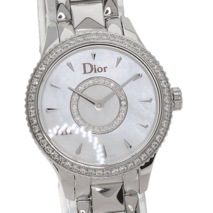 Dior ディオール CD151110M001 モンテーニュ ダイヤモンドベゼル 腕時計 SS レディース 中古