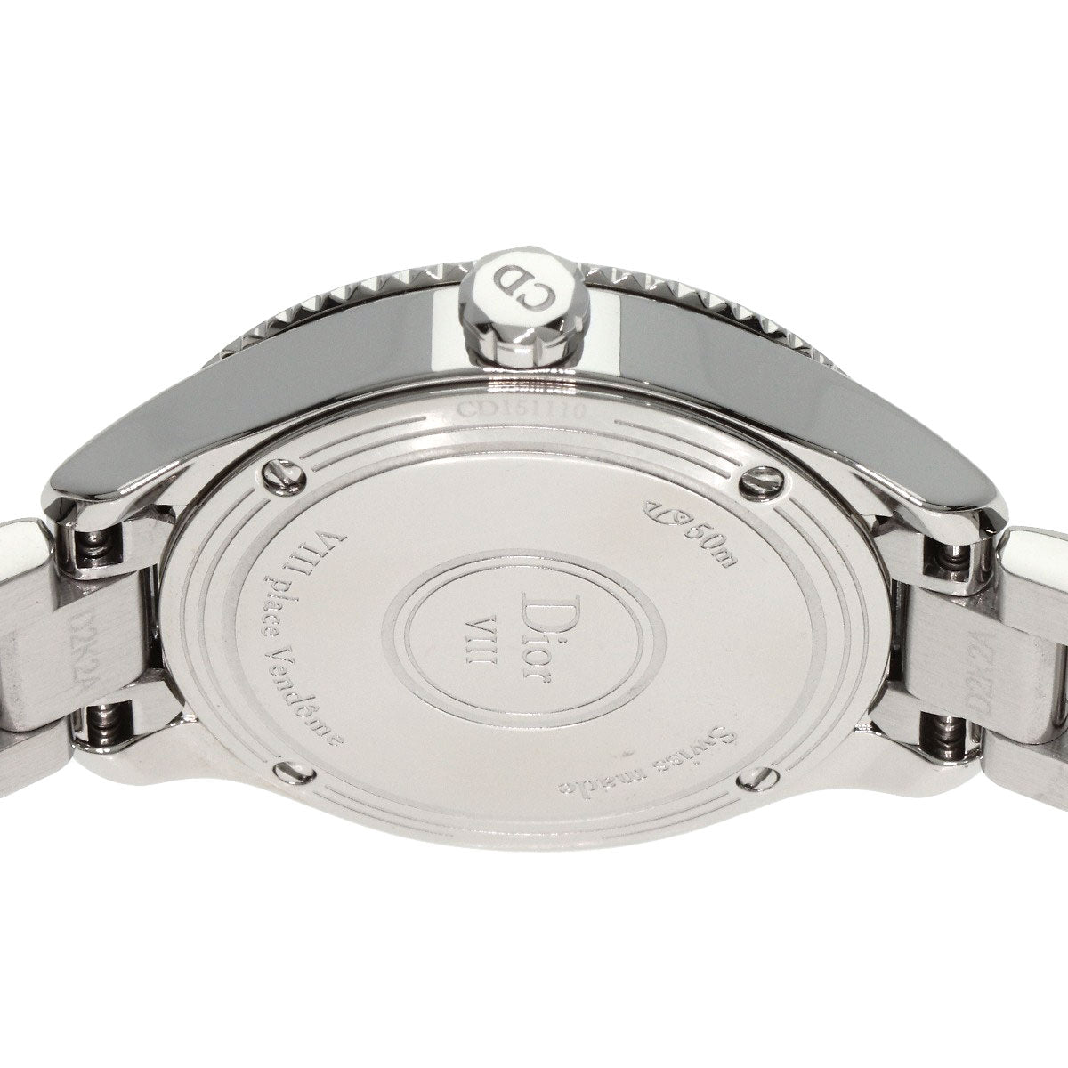 Dior ディオール CD151110M001 モンテーニュ ダイヤモンドベゼル 腕時計 SS レディース 中古