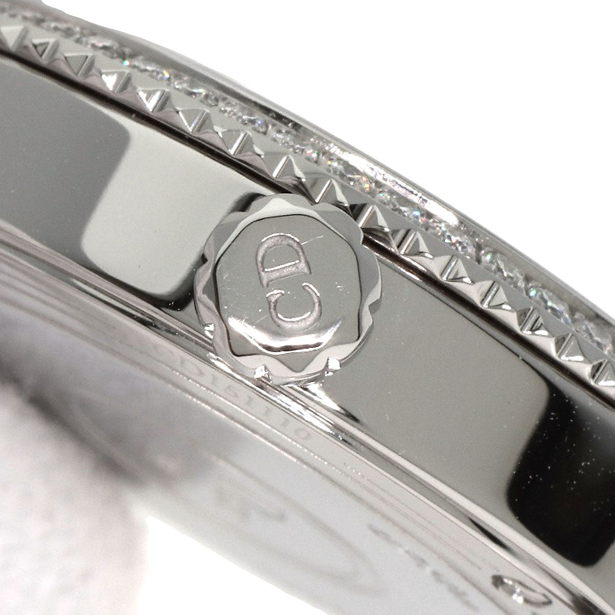Dior ディオール CD151110M001 モンテーニュ ダイヤモンドベゼル 腕時計 SS レディース 中古