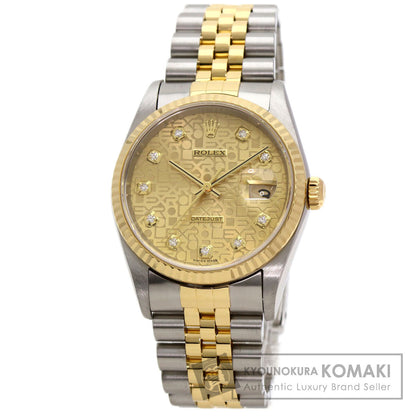 ロレックス 16233G デイトジャスト 10P ダイヤモンド 腕時計 中古 商品画像1