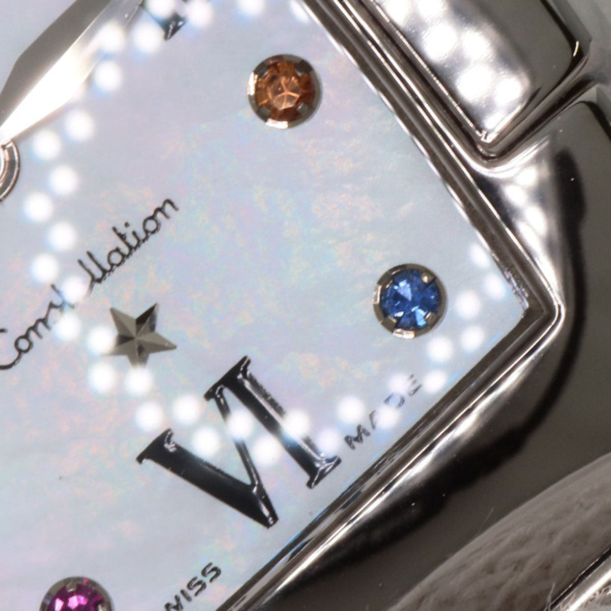 OMEGA オメガ 1584.79 コンステレーション クアドレラ 8P カラーストーン 腕時計 SS レディース 中古