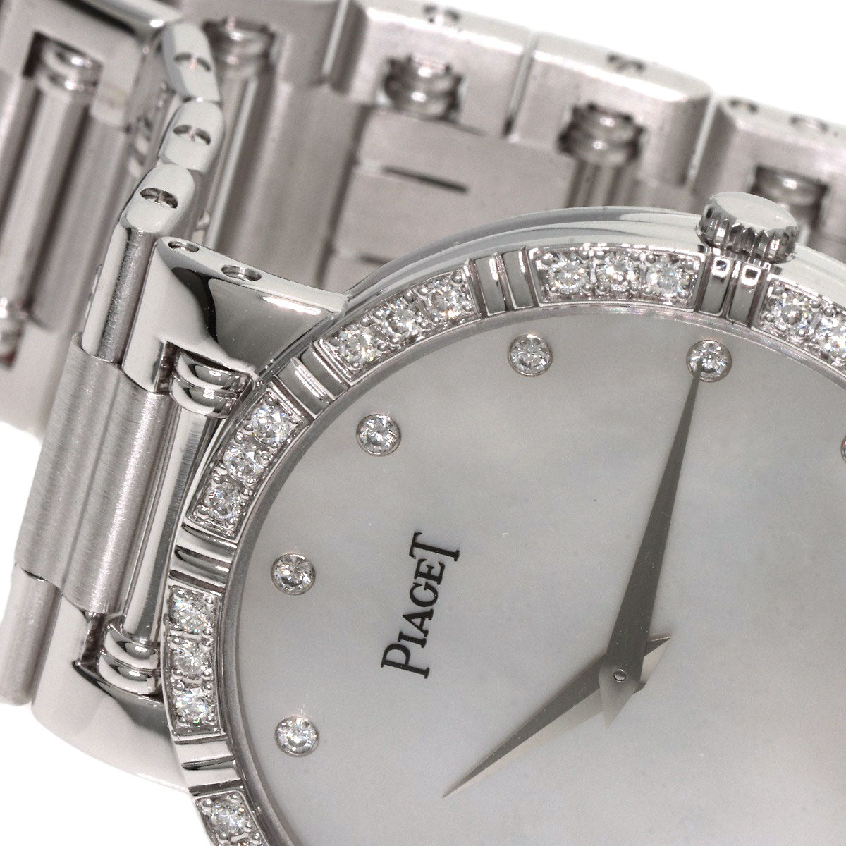 PIAGET ピアジェ 84024K81 ダンサー ベゼル・12P ダイヤモンド 腕時計 K18WG メンズ 中古