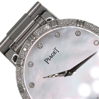 PIAGET ピアジェ 84024K81 ダンサー ベゼル・12P ダイヤモンド 腕時計 K18WG メンズ 中古