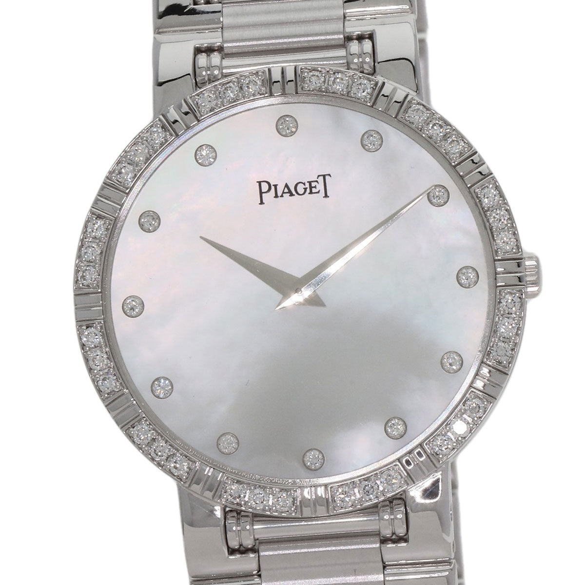 PIAGET ピアジェ 84024K81 ダンサー ベゼル・12P ダイヤモンド 腕時計 K18WG メンズ 中古