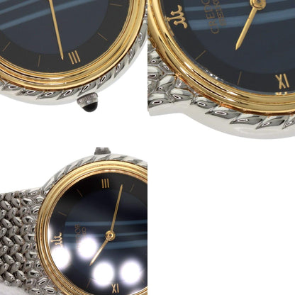 SEIKO セイコー 5A70-0260 クレドール ラウンドフェイス ブルーメノウ 腕時計 SS レディース 中古