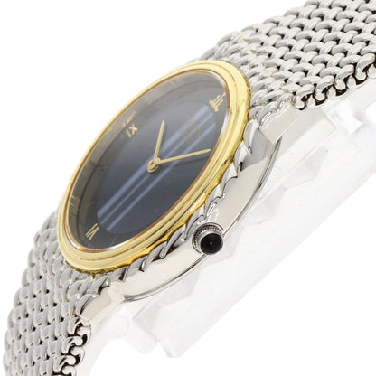 SEIKO セイコー 5A70-0260 クレドール ラウンドフェイス ブルーメノウ 腕時計 SS レディース 中古