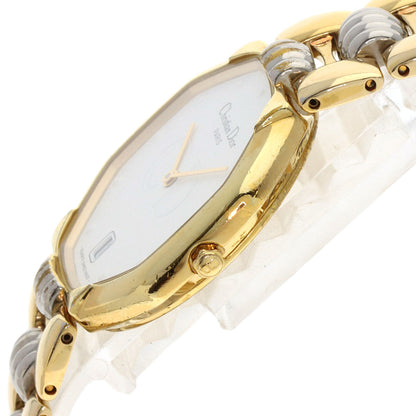 CHRISTIAN DIOR クリスチャンディオール D45-134 オクタゴン 腕時計 GP レディース 中古