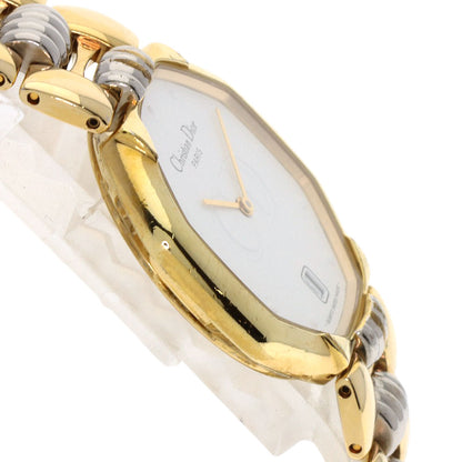CHRISTIAN DIOR クリスチャンディオール D45-134 オクタゴン 腕時計 GP レディース 中古