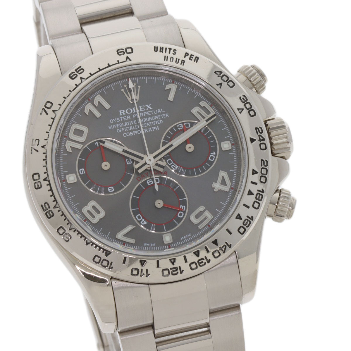 ROLEX ロレックス 116509 コスモグラフ デイトナ グレーアラビア 腕時計 K18WG メンズ 中古
