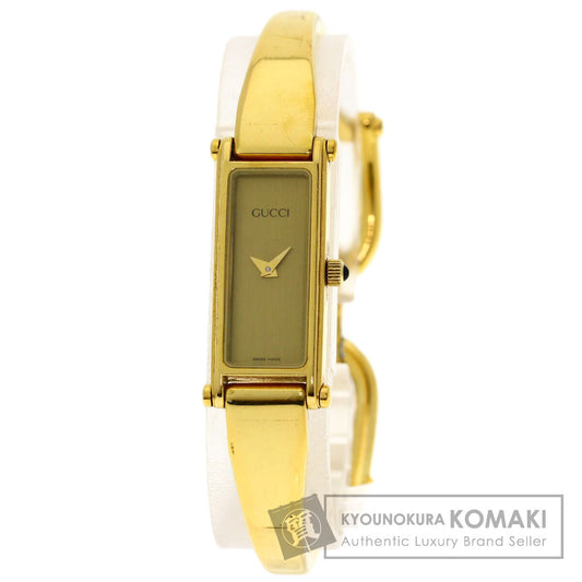 GUCCI グッチ 1500L スクエアフェイス 腕時計 GP レディース 中古