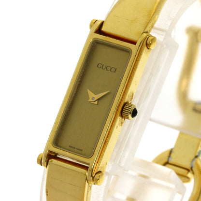 GUCCI グッチ 1500L スクエアフェイス 腕時計 GP レディース 中古