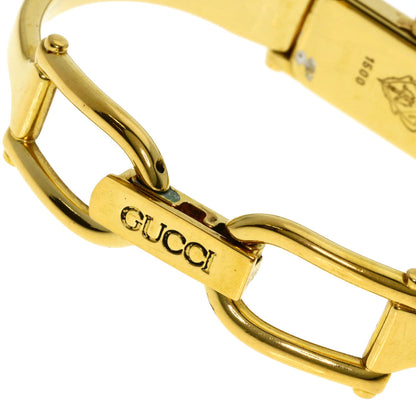 GUCCI グッチ 1500L スクエアフェイス 腕時計 GP レディース 中古