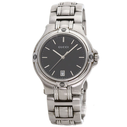GUCCI グッチ 9040M ラウンドフェイス 腕時計 SS メンズ 中古
