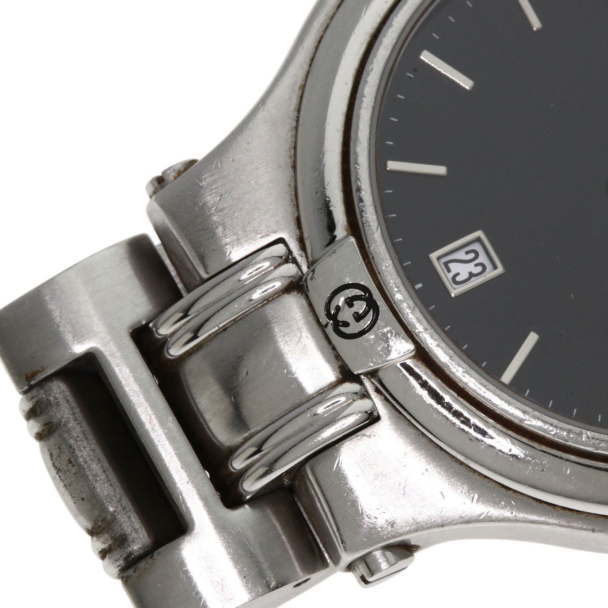 GUCCI グッチ 9040M ラウンドフェイス 腕時計 SS メンズ 中古