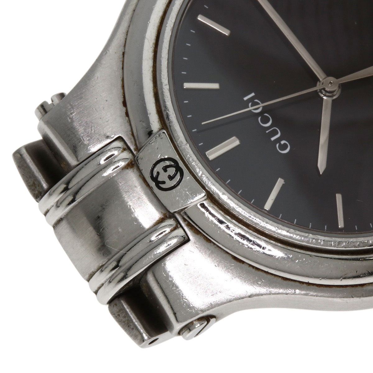 GUCCI グッチ 9040M ラウンドフェイス 腕時計 SS メンズ 中古