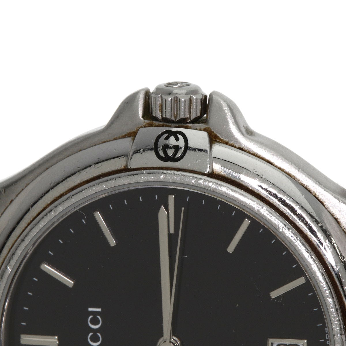 GUCCI グッチ 9040M ラウンドフェイス 腕時計 SS メンズ 中古
