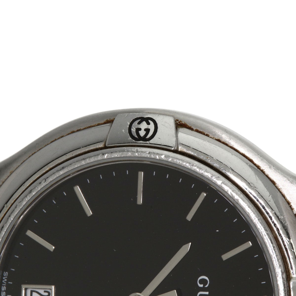 GUCCI グッチ 9040M ラウンドフェイス 腕時計 SS メンズ 中古