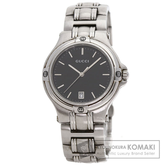 GUCCI グッチ 9040M ラウンドフェイス 腕時計 SS メンズ 中古