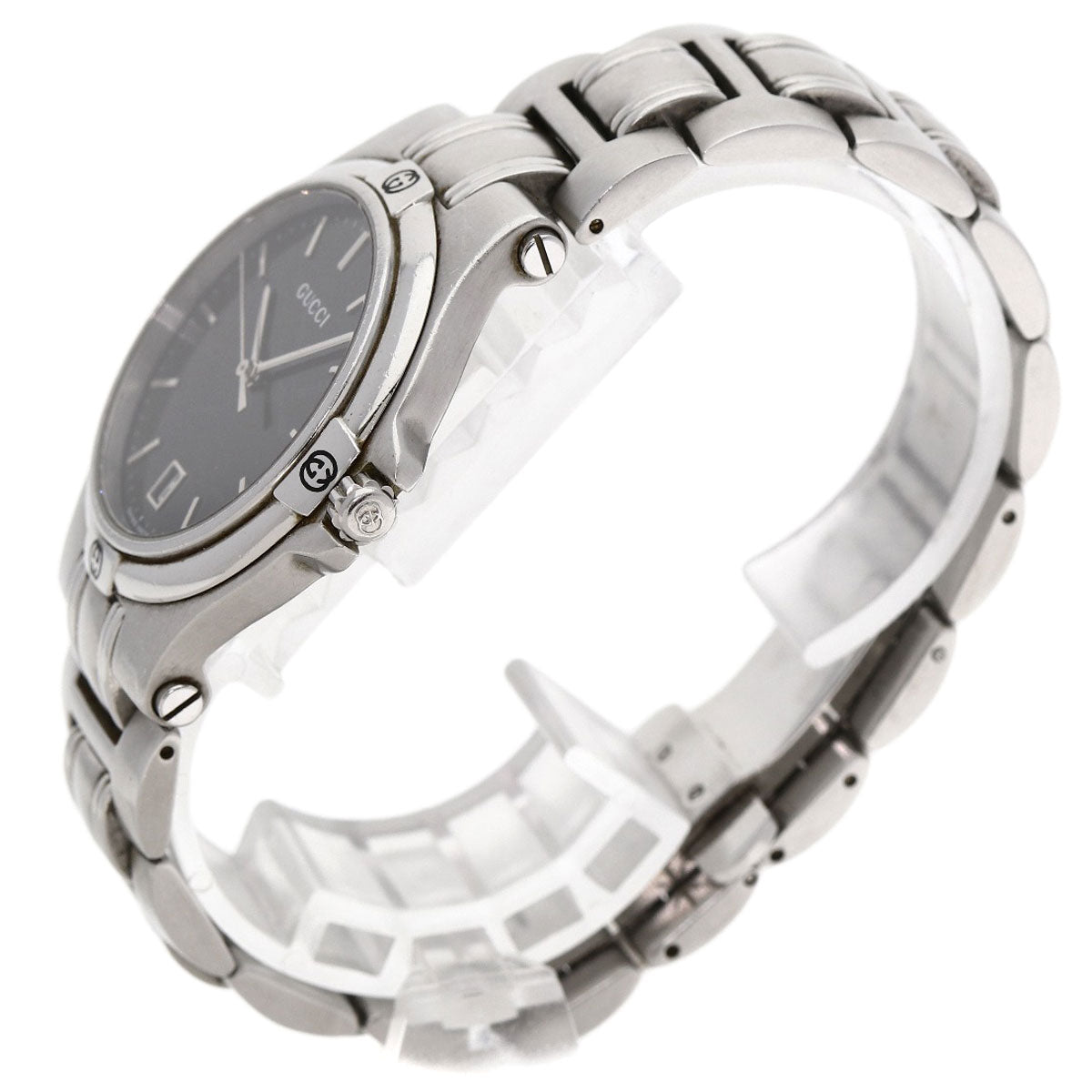 GUCCI グッチ 9040M ラウンドフェイス 腕時計 SS メンズ 中古