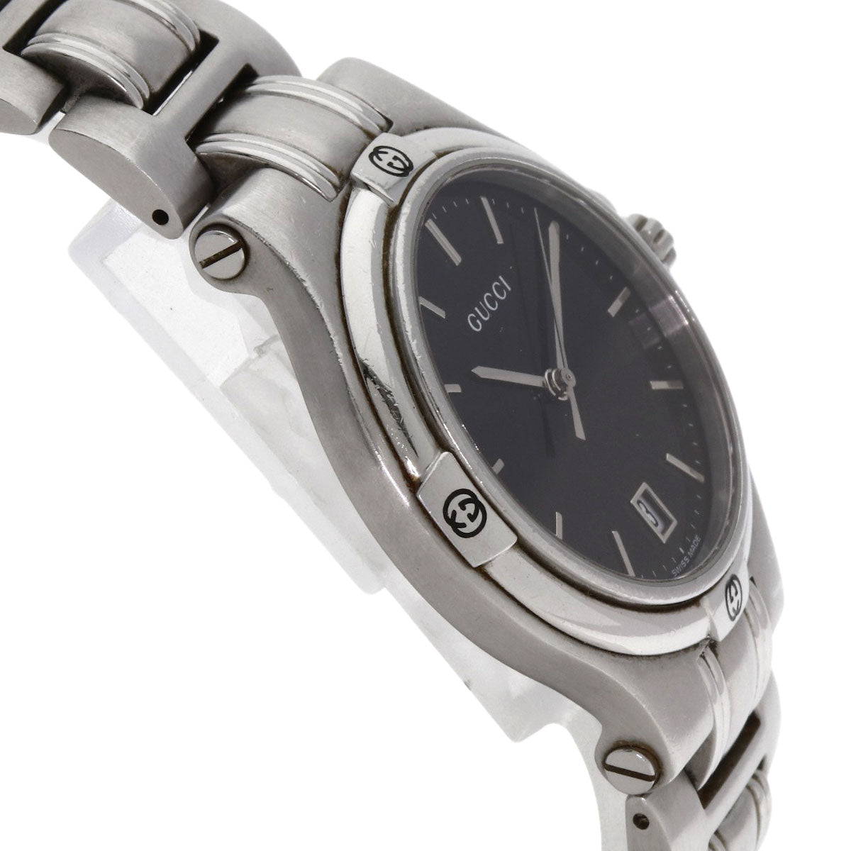 GUCCI グッチ 9040M ラウンドフェイス 腕時計 SS メンズ 中古