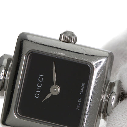 GUCCI グッチ 1900L スクエアフェイス バングル 腕時計 SS レディース 中古