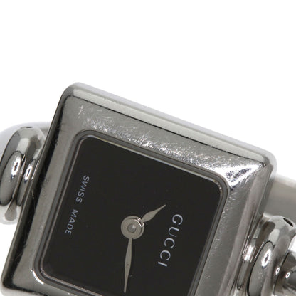 GUCCI グッチ 1900L スクエアフェイス バングル 腕時計 SS レディース 中古