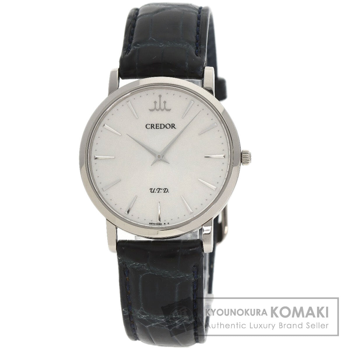 SEIKO セイコー GBAQ977 6870-00B0 クレドール シグノ U.T.D 腕時計 K18WG メンズ 中古