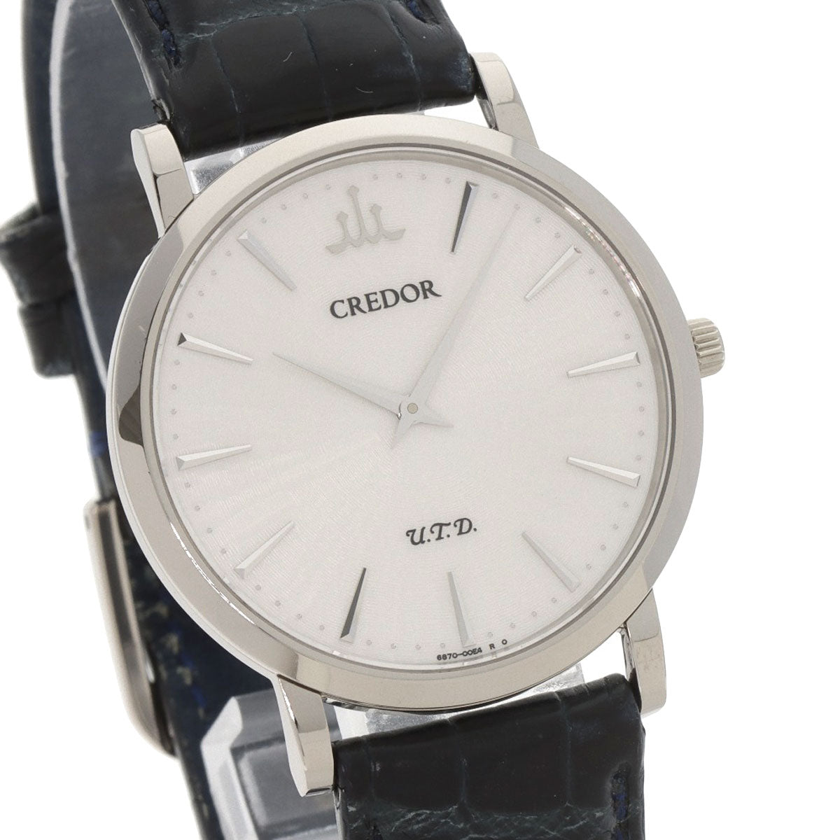 SEIKO セイコー GBAQ977 6870-00B0 クレドール シグノ U.T.D 腕時計 K18WG メンズ 中古