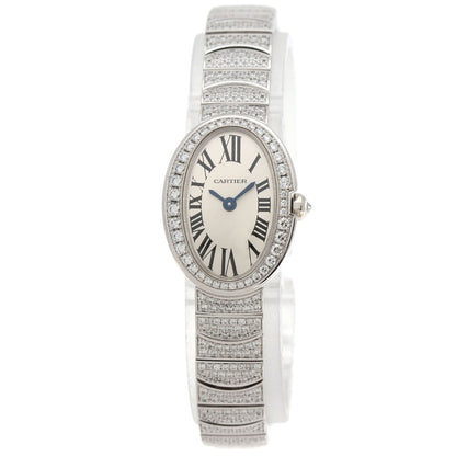 CARTIER カルティエ HPI00327 ミニベニュワール ダイヤモンド 腕時計 K18WG レディース 中古