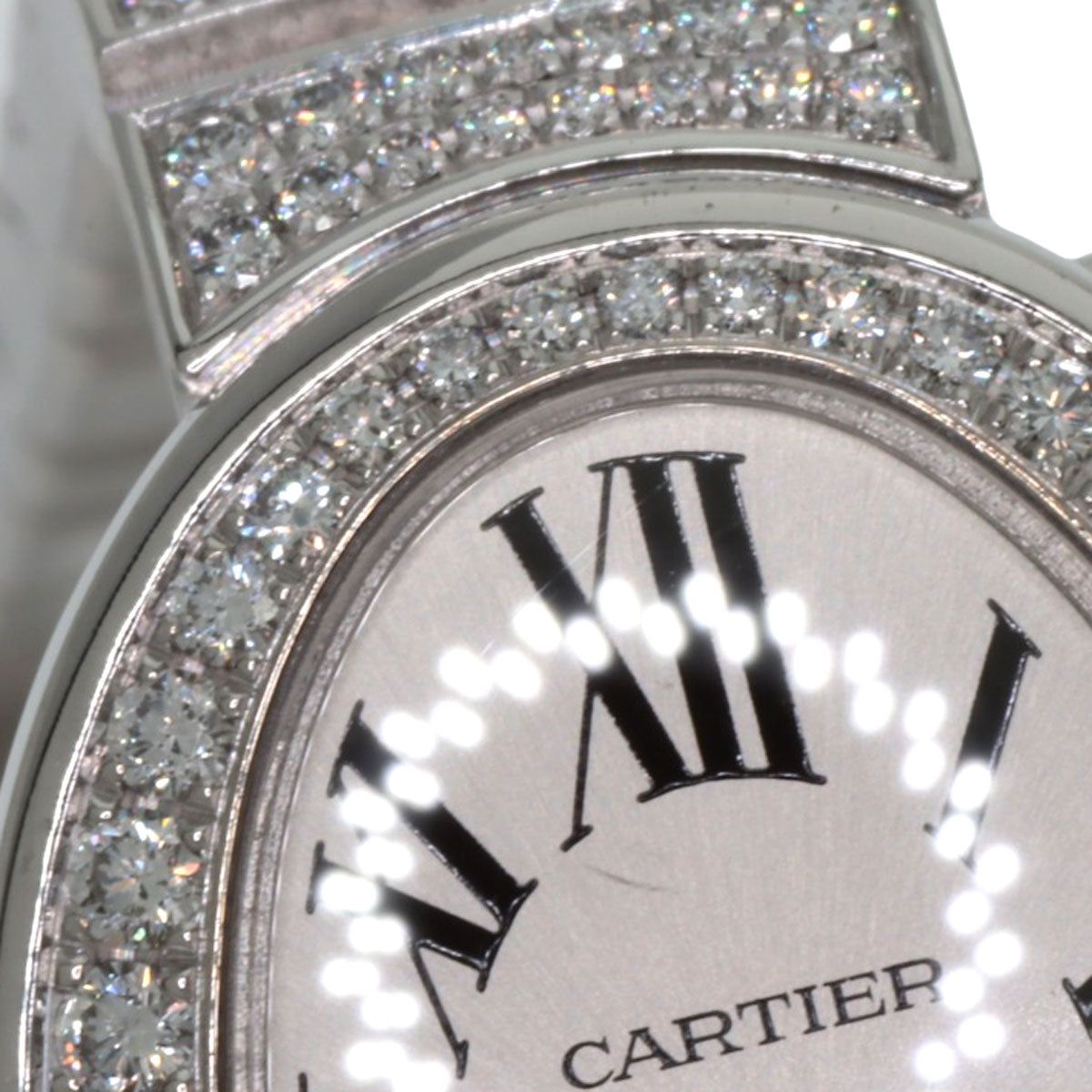 CARTIER カルティエ HPI00327 ミニベニュワール ダイヤモンド 腕時計 K18WG レディース 中古