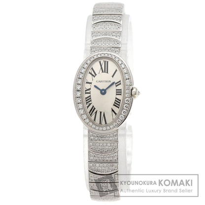 CARTIER カルティエ HPI00327 ミニベニュワール ダイヤモンド 腕時計 K18WG レディース 中古