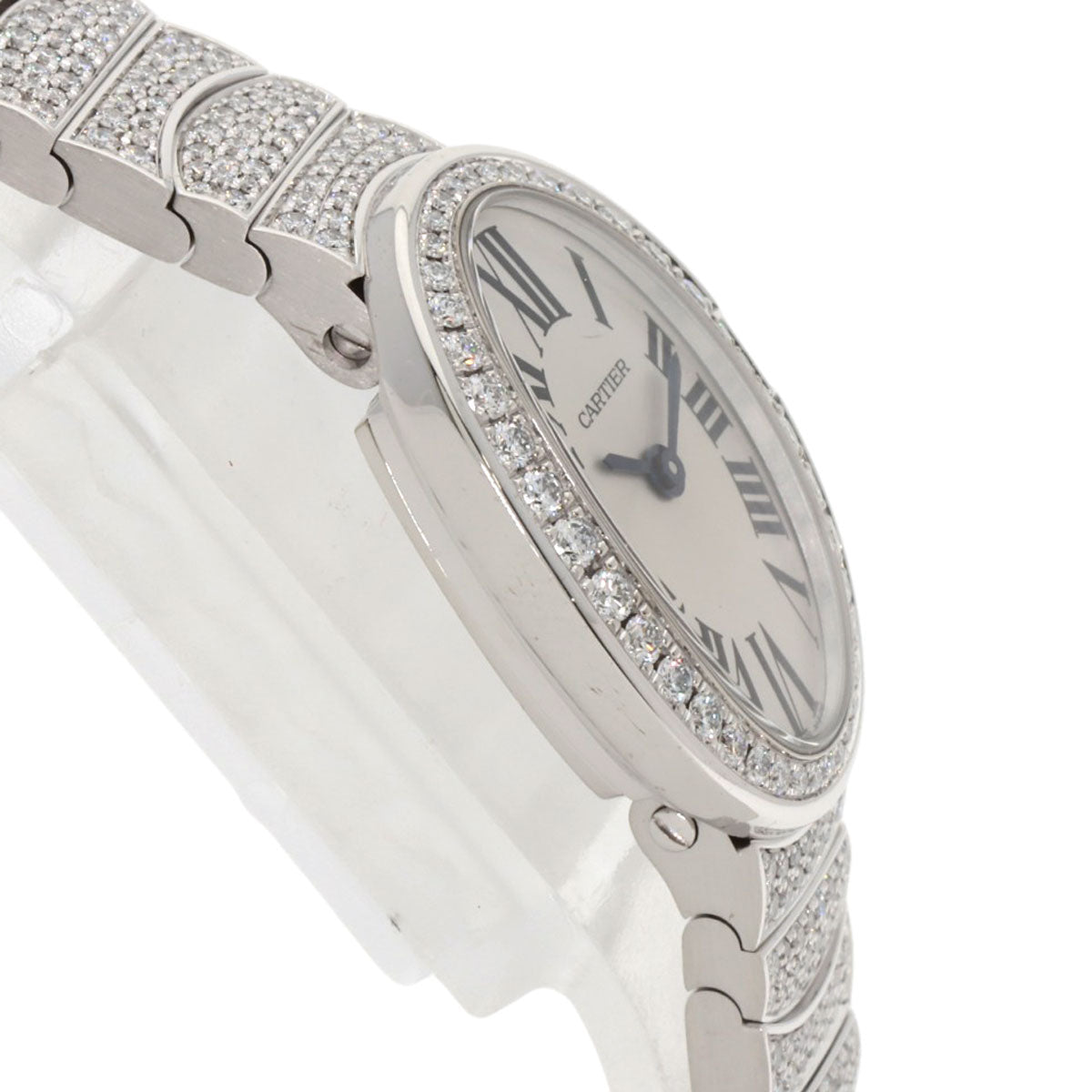 CARTIER カルティエ HPI00327 ミニベニュワール ダイヤモンド 腕時計 K18WG レディース 中古