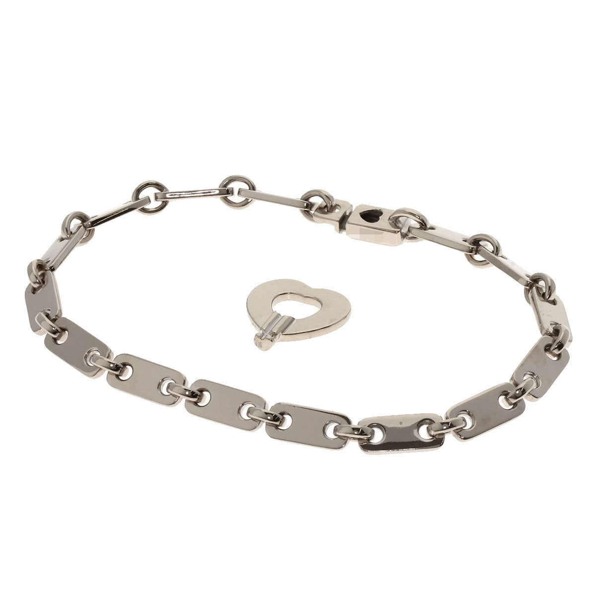 CARTIER カルティエ フィディリティ ハートキー付き ブレスレット K18WG レディース 中古