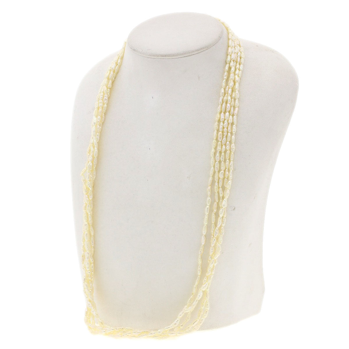 SELECT JEWELRY セレクトジュエリー 淡水パール 真珠 3本セット ネックレス SV レディース 中古