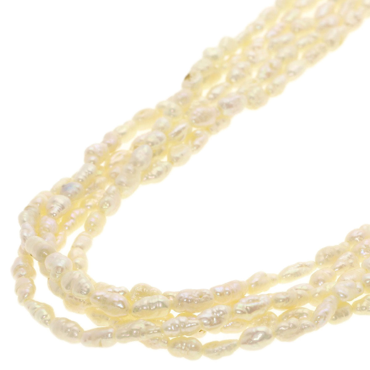 SELECT JEWELRY セレクトジュエリー 淡水パール 真珠 3本セット ネックレス SV レディース 中古