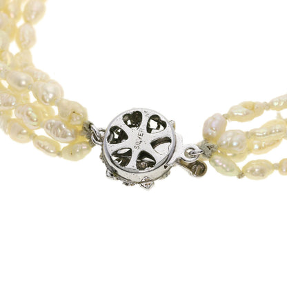 SELECT JEWELRY セレクトジュエリー 淡水パール 真珠 3本セット ネックレス SV レディース 中古